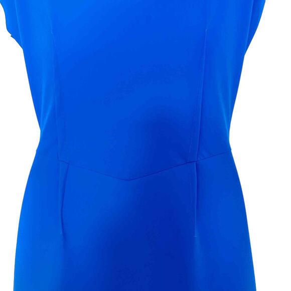 Chiara Boni La Petite Cobalt Gathered Cowl Neck Dress cocktail party Size 48 - Picture 9 of 15